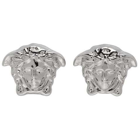 versace silver earrings|original silver earrings.